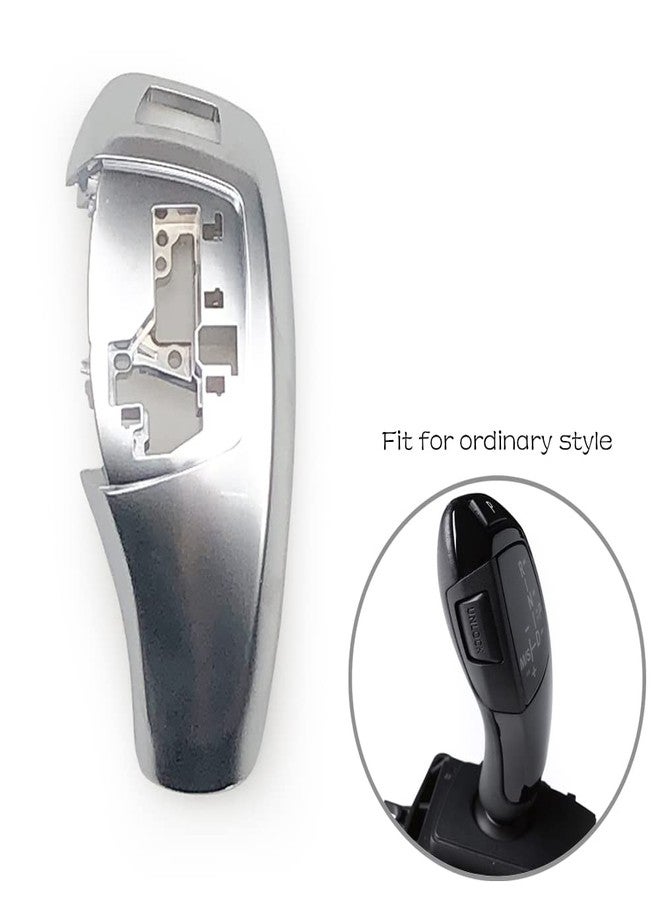 CHUANGHUI for BMW 1 2 3 4 5 6 7 Series X3 X4 Automotive Center Gear Shift Knob Shift Lever Trim Cover Auto Interior Shift Knobs Cover F30 F10 F02 F25 F26 (Ordinay Style, Silver) - Image 5