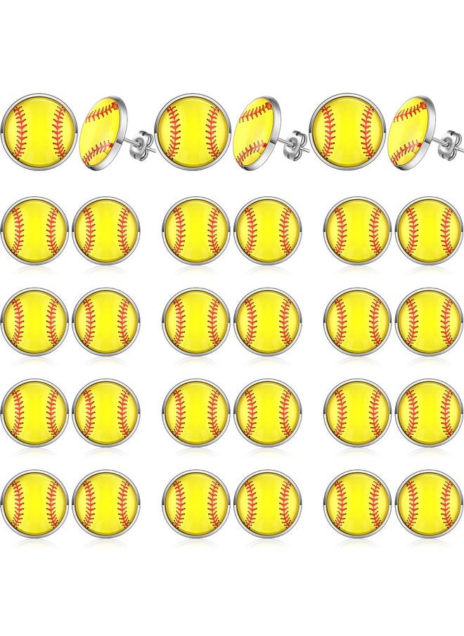 15 Pairs Stud Earrings Metal Earrings For Women 16 Mm Sports Ball Earrings For Sensitive Ears Mom Fan Player Teen Girls Jewelry Gift Accessories (Softball) - pzsku/Z9CE6822156233B12C584Z/45/_/1718614225/968f6c45-173a-40c2-8dc0-c0f79249e7b0