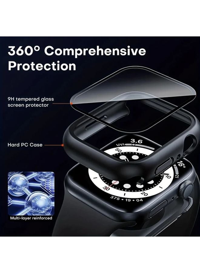 Apple Watch 41mm Protective Case 2 Pack With Tempered Glass Screen Protector - Image 4