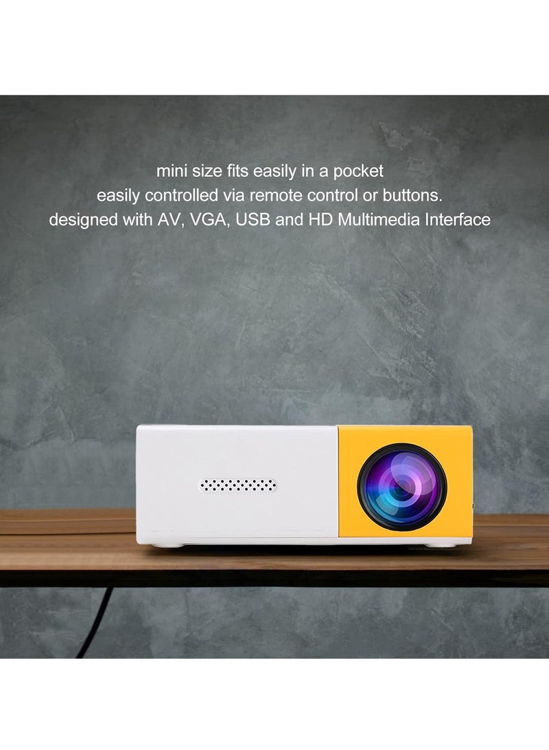 Mini 1080P 1920x1080 multimedia multimedia theater LCD video projector with AV VGA USB office phone home TV Box   24 to 60 inch projection - Image 2