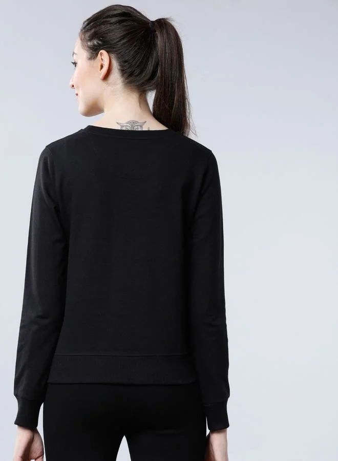 Tokyo Talkies Rhinestone Embellished Detail Sweatshirt by Styli