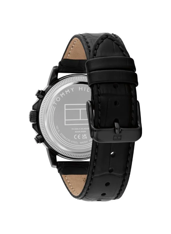 Tommy Hilfiger  Ionic Plated Black Steel Quartz Multifunction Watch for Men | Best Price UAE