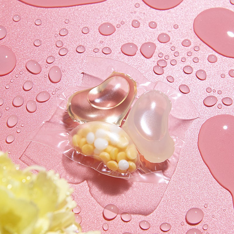 Laundry Coagulation Beads Household Fragrance Laundry Tablet Bag Fragrance Beads Soft Gel Lasting Fragrance Three-In-One Laundry Ball - Image 3