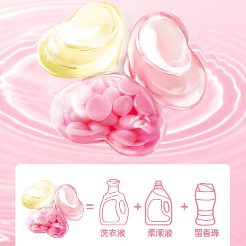 Laundry Coagulation Beads Household Fragrance Laundry Tablet Bag Fragrance Beads Soft Gel Lasting Fragrance Three-In-One Laundry Ball - Image 1