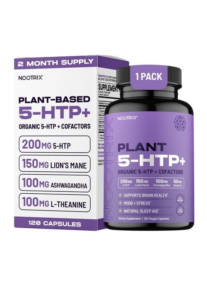Nootrix مكمل نوتريكس العضوي من نبات 5 HTP+ | يدعم الذاكرة والتركيز الذهني وصحة الإدراك والطاقة | يعزز المزاج الصحي ووظيفة الدماغ | فيتامين B6 و L ثيانين | 120 كبسولة - Image 1