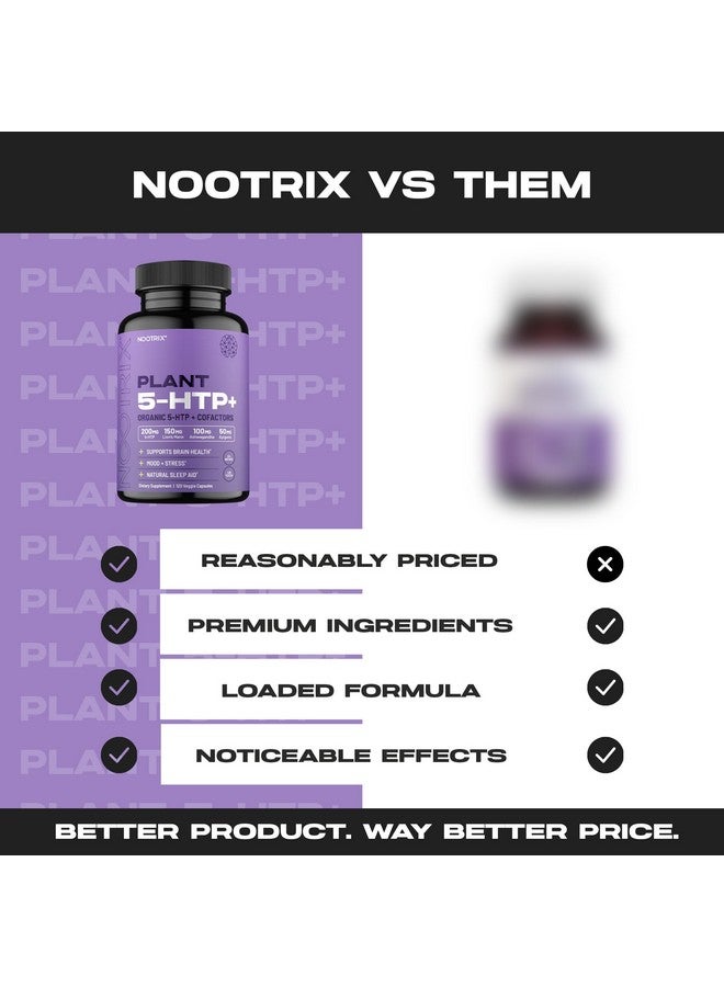 Nootrix مكمل نوتريكس العضوي من نبات 5 HTP+ | يدعم الذاكرة والتركيز الذهني وصحة الإدراك والطاقة | يعزز المزاج الصحي ووظيفة الدماغ | فيتامين B6 و L ثيانين | 120 كبسولة - Image 4