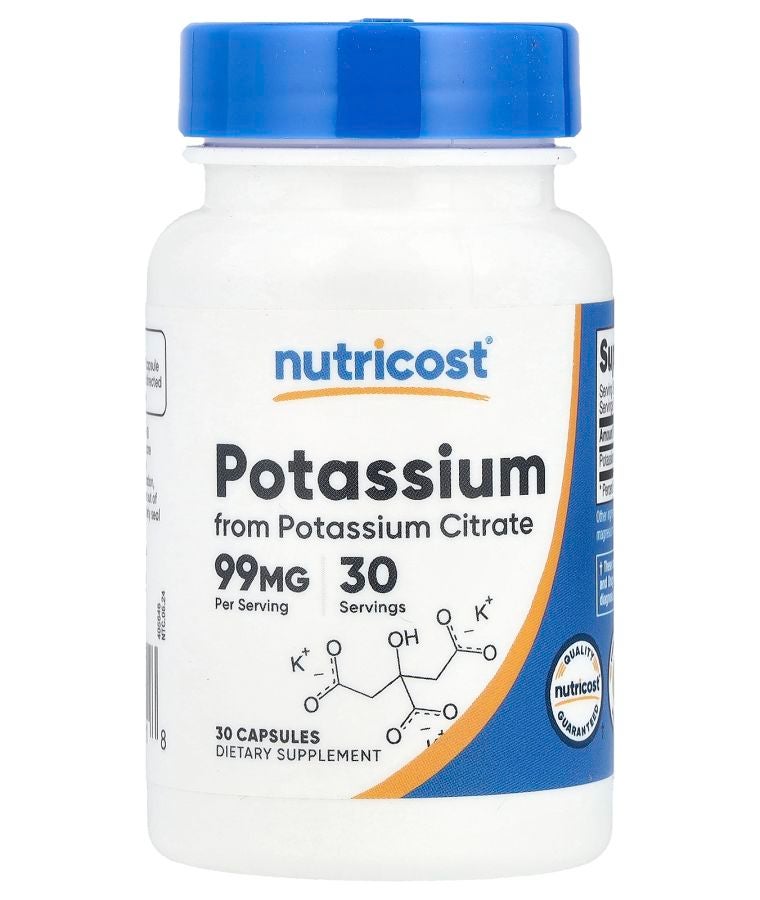 Potassium 99 mg  30 Capsules