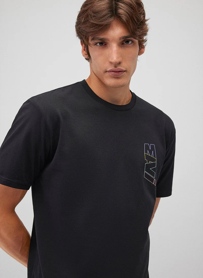 Mavi Logo Printed Crew Neck T-Shirt