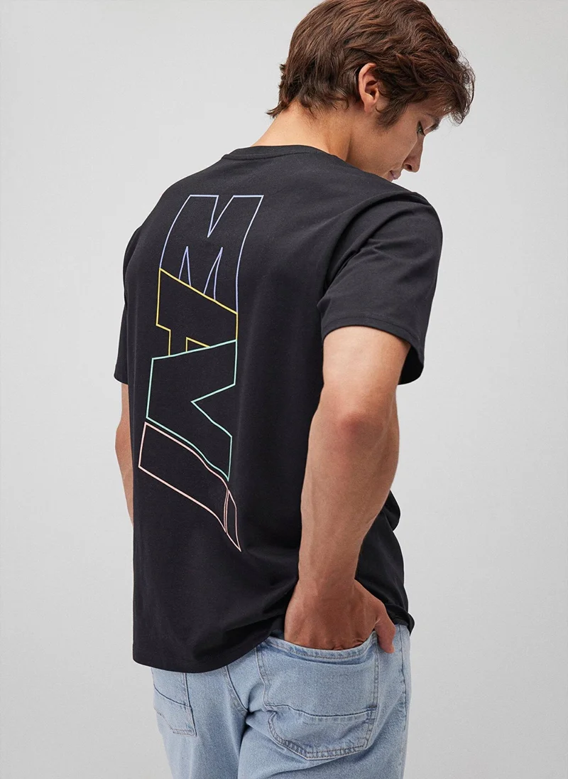 Mavi Logo Printed Crew Neck T-Shirt