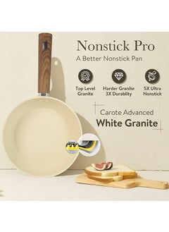 EDBIRET EDBIRET Granite Kadhai Pan Non Stick Frying Pan Coating Pan Granite Finish Omelette Egg Pan with Handle Egg Frying Pan for Kitchen Omelette Uttapam Frying Pan  - Image 5