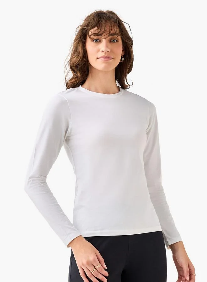 Splash FAV Women Crew Neck Long Sleeve T-shirt