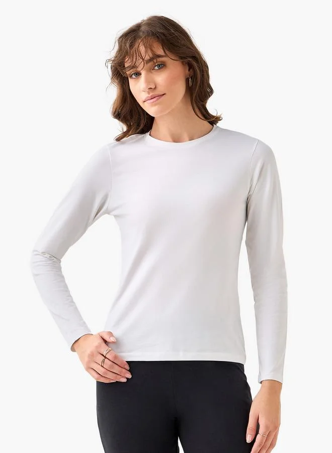 Splash FAV Women Crew Neck Long Sleeve T-shirt