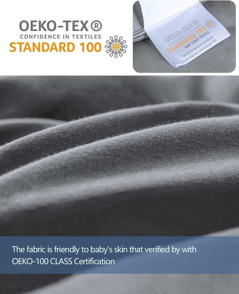 cozy night Cozynight Down Alternative Comforter-All Season Super King Plus Comforters Duvet Insert with Corner Tabs-Breathable-Diamond Stitched Reversible Gray Comforter 128x120 inches - Image 5