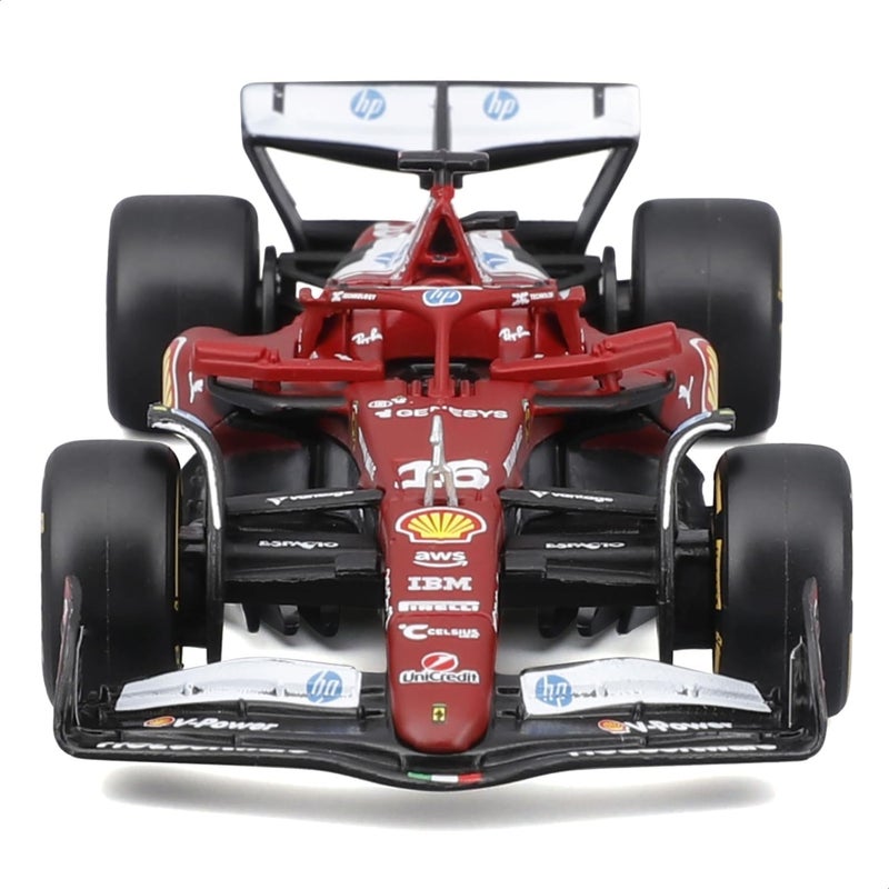 Bburago Formula One Racing 2025 Ferrari SF-25 #16 Charles Leclerc Die-cast Car (1:43, Red/Black) - Image 3