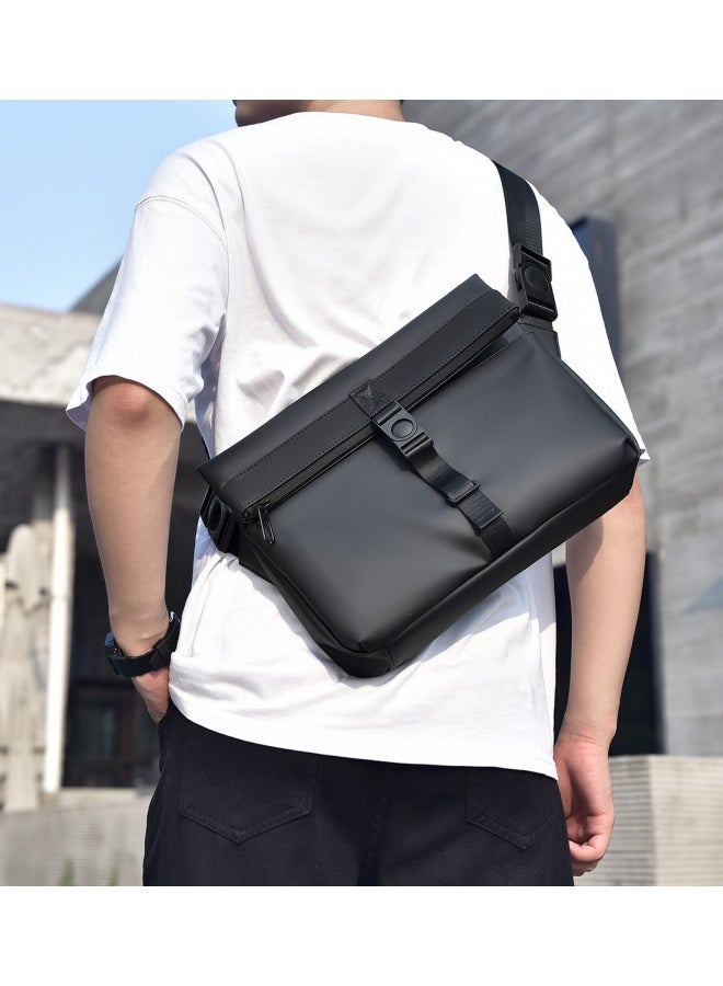 Men's Large Capacity Crossbody Bag, Boys' Nylon Material Messenger Bag Shoulder Bag Sling Bag, Daily Commuting Phone Bag Side Bag Carry Bag Gents Bag Phone Bag Small Bag for Teenagers/College Students - Image 2