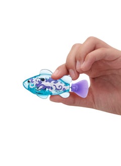 ROBO ALIVE Robo Fish Robotic Swimming Fish (Teal + Orange) By Zuru Water Activated, Changes Color, Comes With Batteries, Amazon Exclusive (2 Pack) Series 3  - Image 2