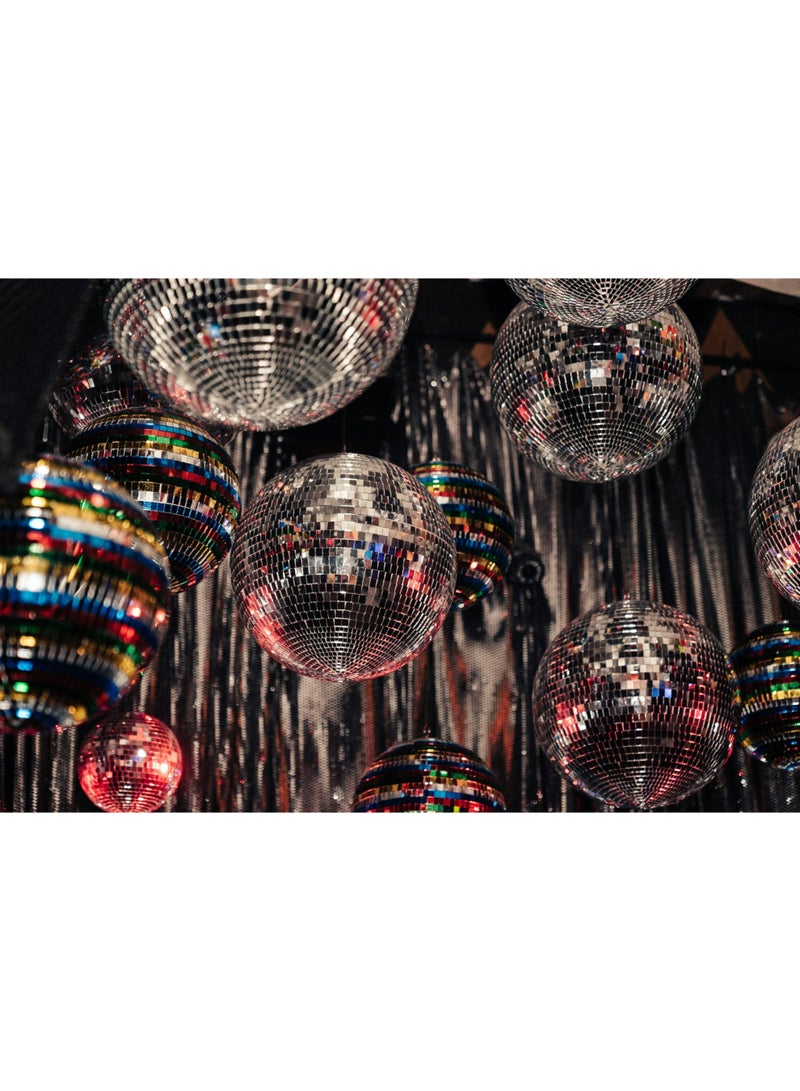 Mado Gallery Disco Ball, Mirror Ball, Ornament Ball 50 CM / 20 INCHES (1 Piece), Decoration for Hanging, Home Parties & DJ Dance Clubs Stage, Lighting & New Year celebrations - Image 4