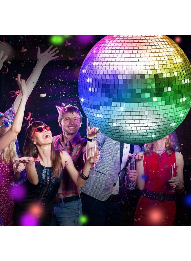 Mado Gallery Disco Ball, Mirror Ball, Ornament Ball 50 CM / 20 INCHES (1 Piece), Decoration for Hanging, Home Parties & DJ Dance Clubs Stage, Lighting & New Year celebrations - Image 5