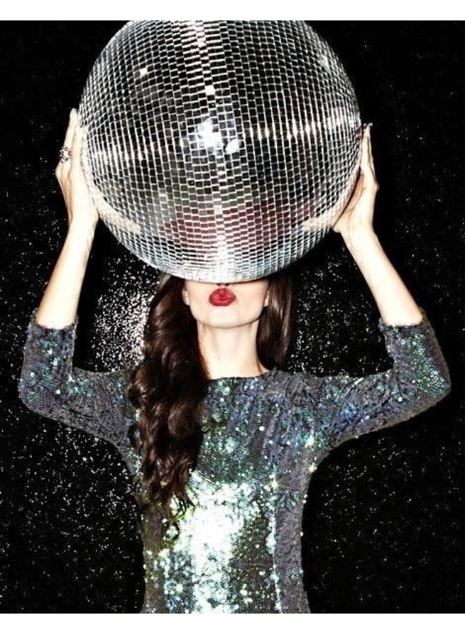 Mado Gallery Disco Ball, Mirror Ball, Ornament Ball 50 CM / 20 INCHES (1 Piece), Decoration for Hanging, Home Parties & DJ Dance Clubs Stage, Lighting & New Year celebrations - Image 2