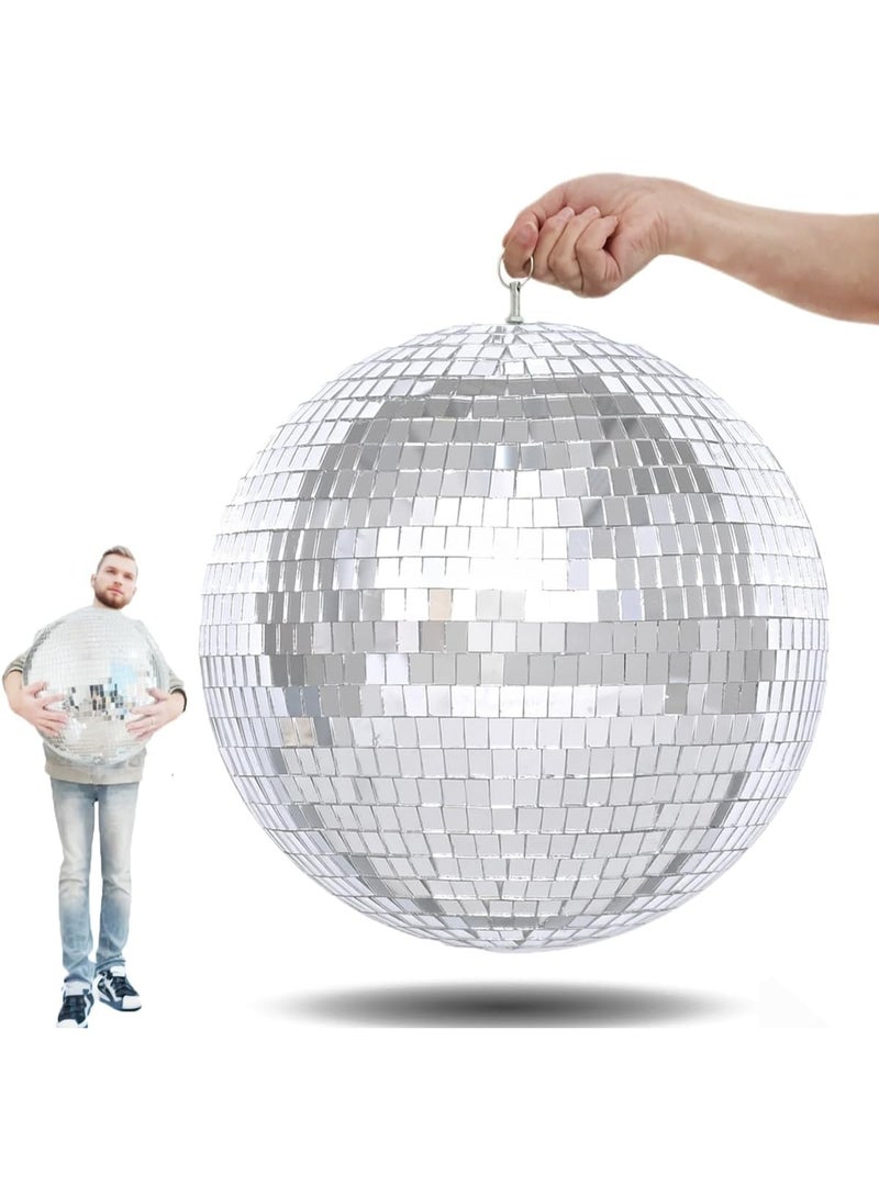 Mado Gallery Disco Ball, Mirror Ball, Ornament Ball 50 CM / 20 INCHES (1 Piece), Decoration for Hanging, Home Parties & DJ Dance Clubs Stage, Lighting & New Year celebrations - Image 1