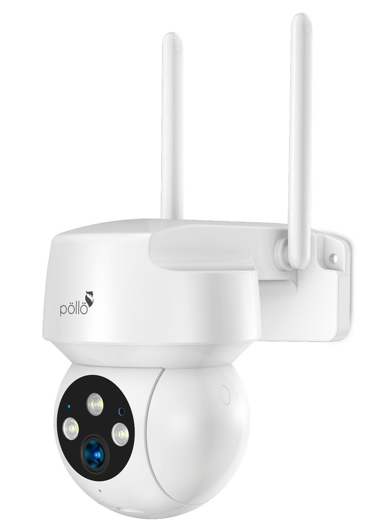 Pollo - 3MP 2K Guardian Apex 360 degree Rotation Indoor Outdoor WiFi Smart PTZ Security Camera, Two-Way Audio, Colour Night Vision, Micro SD Card Supported upto 128GB - Image 1