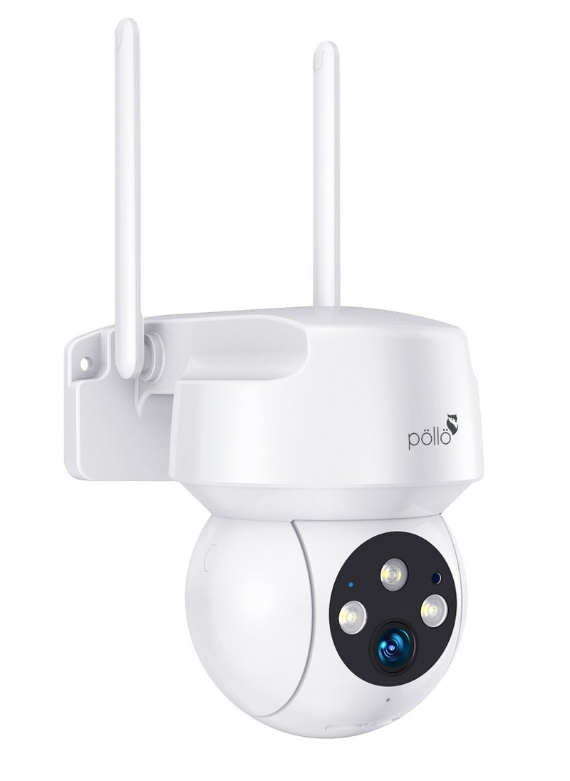Pollo - 3MP 2K Guardian Apex 360 degree Rotation Indoor Outdoor WiFi Smart PTZ Security Camera, Two-Way Audio, Colour Night Vision, Micro SD Card Supported upto 128GB - Image 1