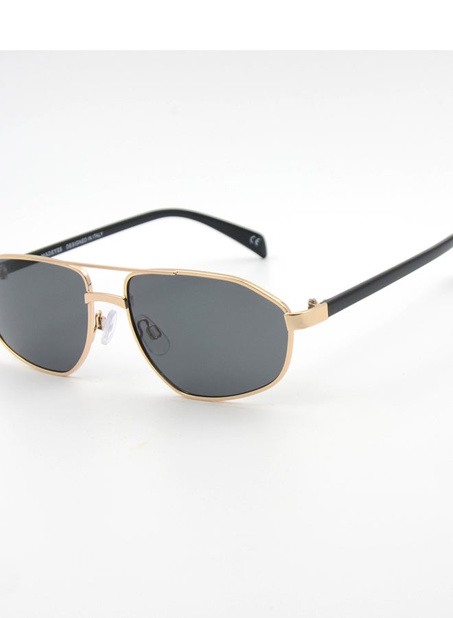 MADEYES نظارات شمسية للرجال حماية من الأشعة فوق البنفسجية EE24M035-3 - ذهبية/سوداء - Image 2