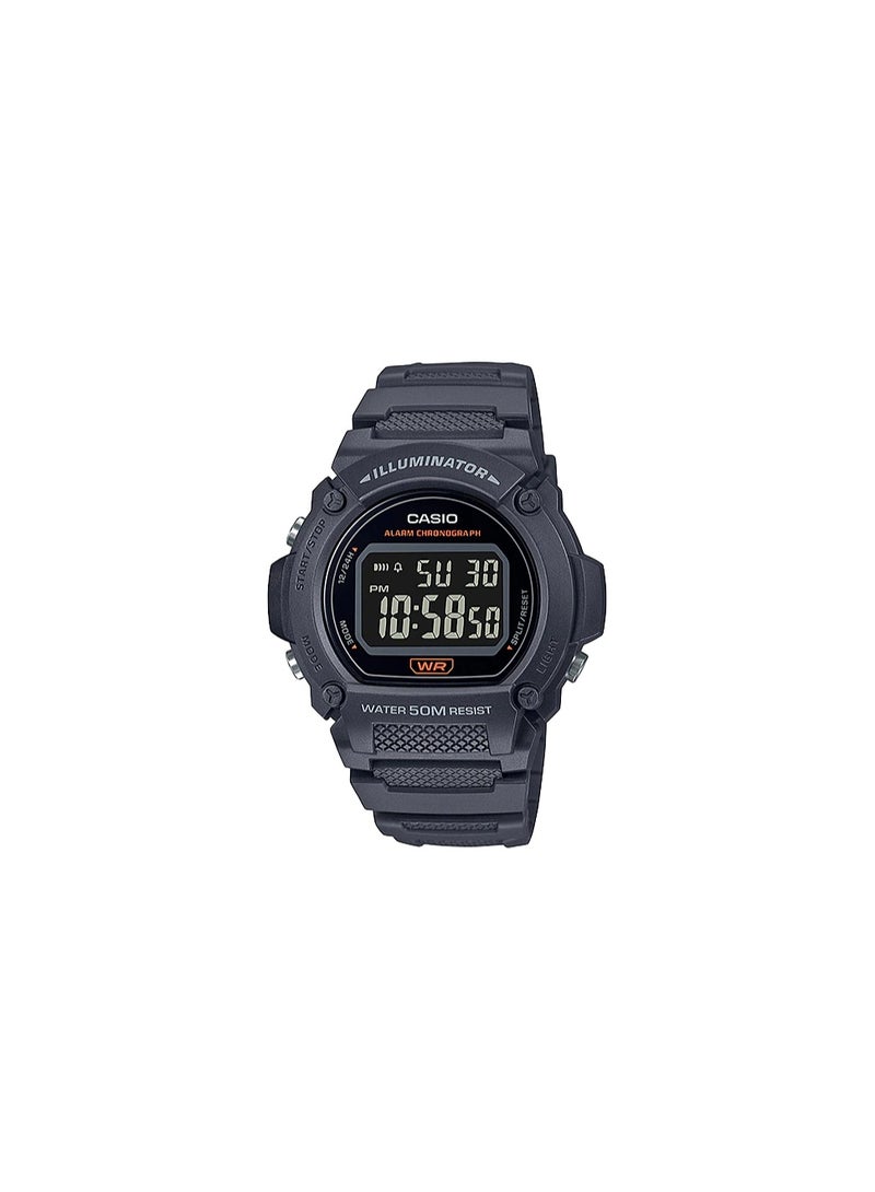 Men's Watch W-219H-8BVDF Resin Black Strap