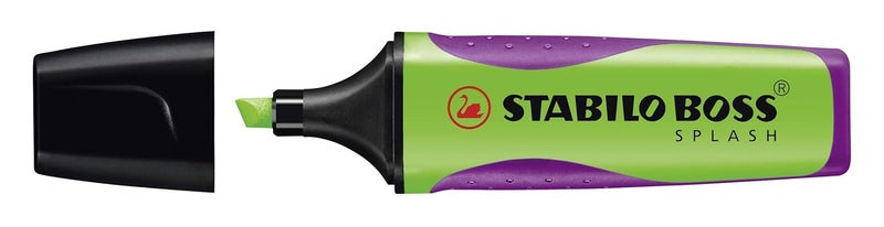 STABILO BOSS Highlighter Pen | 1 Piece | Splash Series | Fluorescent Green - Image 2