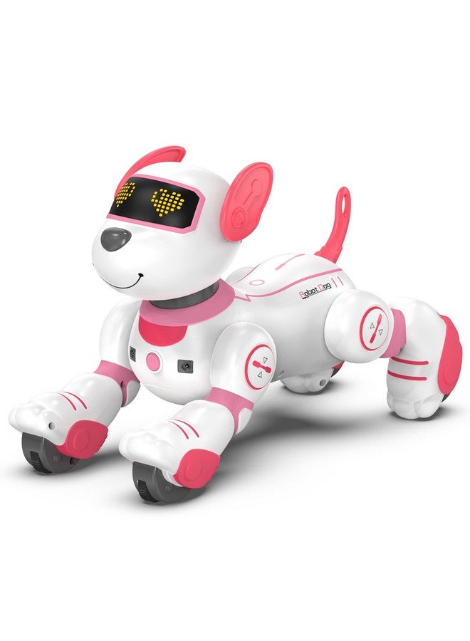 SONOMO Remote Control Robot Dog Toy, Interactive Robotic Puppy Toys - Fun And Programmable Stunt Robot Dog For Kids Ages 3-8 Pink (Pink) - Image 1
