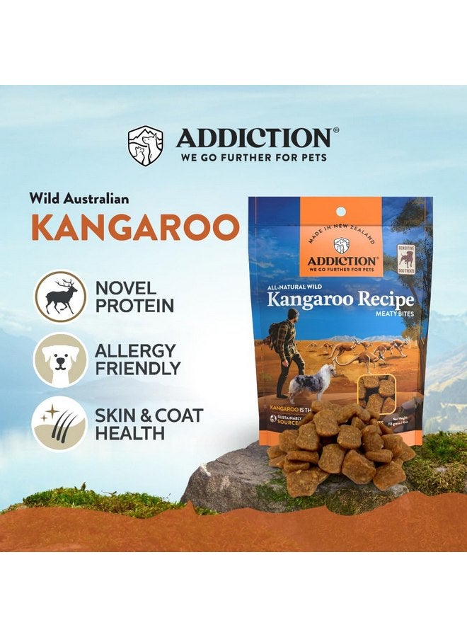 Addiction Meaty Bites All Life Stages Grain-Free Premium Kangaroo Dog Treats - 4 Ounces - Image 3