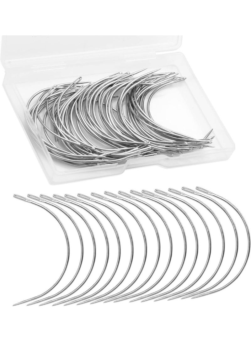 ChicAbode 100PCS Curved Needles, Bending Needles, Leather Needles, Carpet Leather Canvas Repair Knitting Needles, Blocking Knitting, Modeling and Handicrafts, 2 Inches, 2.5 Inches, 3 Inches and 3.5 Inches - Image 1