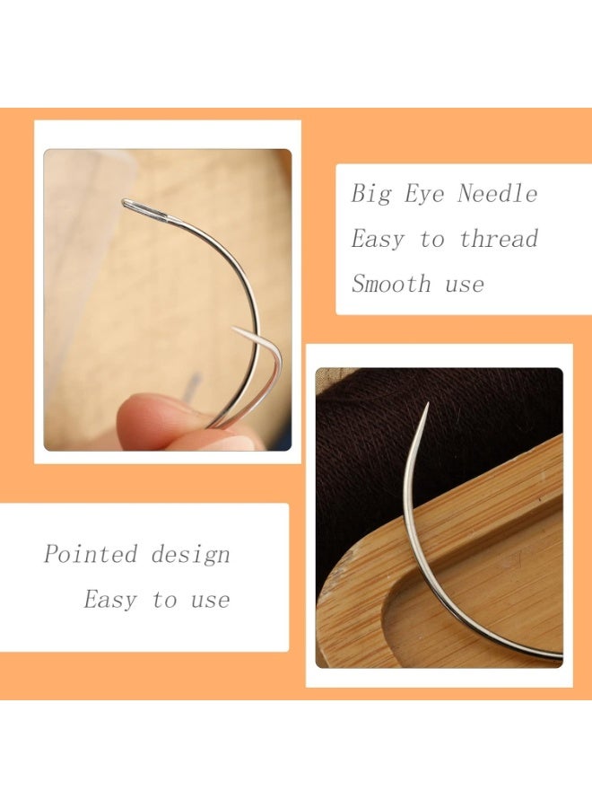 ChicAbode 100PCS Curved Needles, Bending Needles, Leather Needles, Carpet Leather Canvas Repair Knitting Needles, Blocking Knitting, Modeling and Handicrafts, 2 Inches, 2.5 Inches, 3 Inches and 3.5 Inches - Image 3
