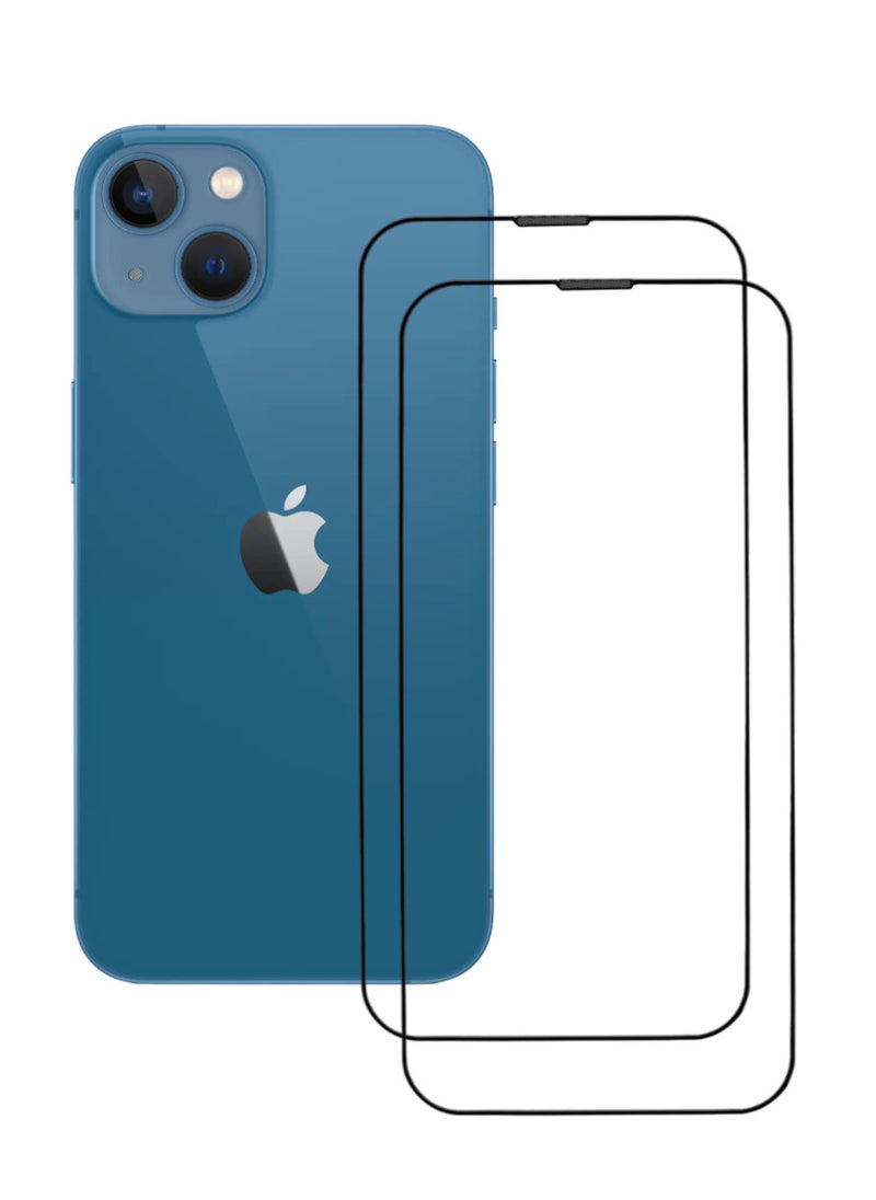ACLIX 2 Pieces Antistatic ESD Dustproof Premium Quality High Definition Tempered Glass Screen Protector Designed For  iPhone 13 - Image 1