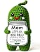 MAMAGIFTREE Mothers Day Birthday Gifts for Mom from Daughter Son Handmade Crochet Pickle Plush Big Dill Gift for Mother in Law or Stepmom Mothers Day Keepsake I Love You Mama Small Cute Decor - Image 3