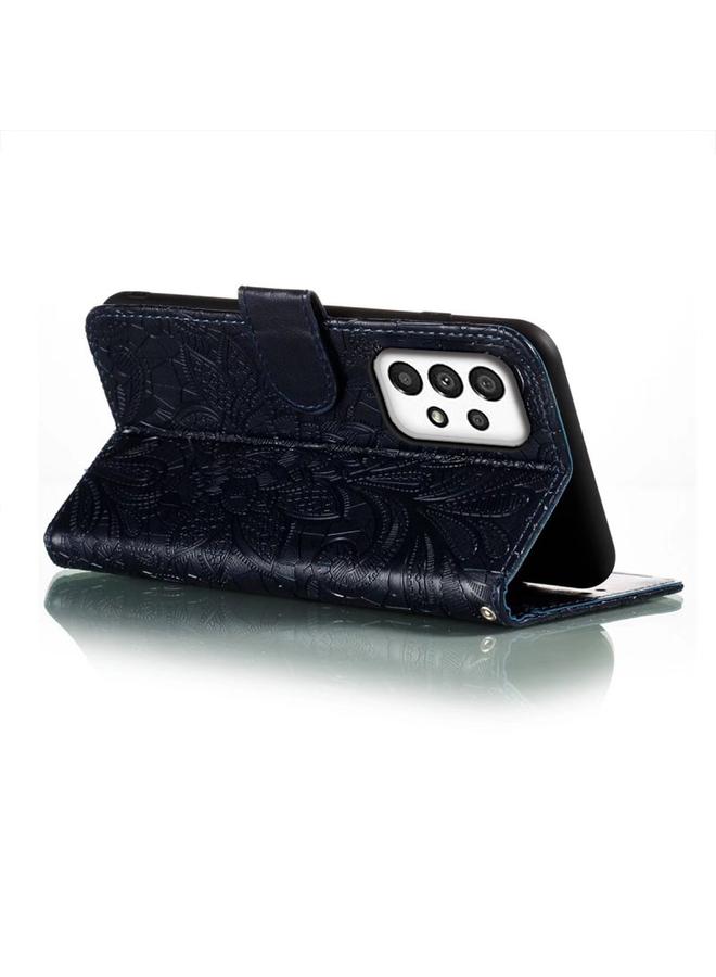 S-TOP Case For Samsung Galaxy A34 5G Lace Flower Embossing Flip Leather Phone Case - Image 5