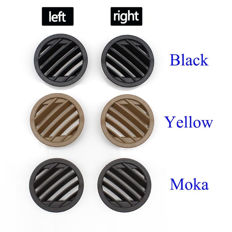 2PCS Dash Air Vent Outlet Cover Set for Mercedes Benz Black - Image 2