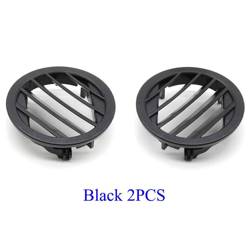 2PCS Dash Air Vent Outlet Cover Set for Mercedes Benz Black - Image 3