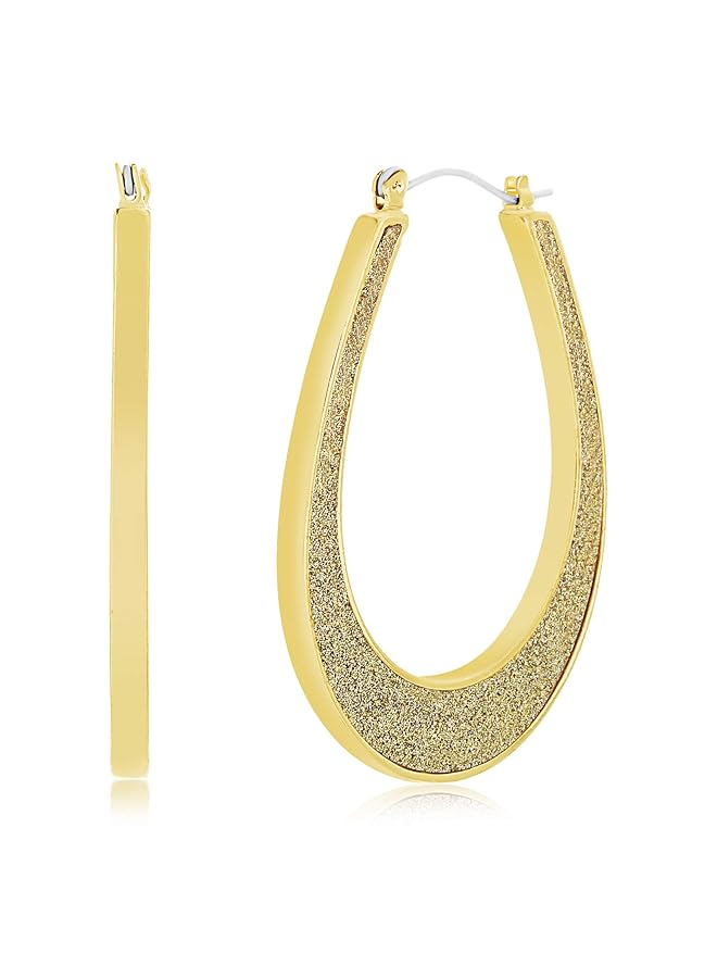 ستيف مادن أقراط نسائية دائرية من سبائك الذهب Sme482746Gd