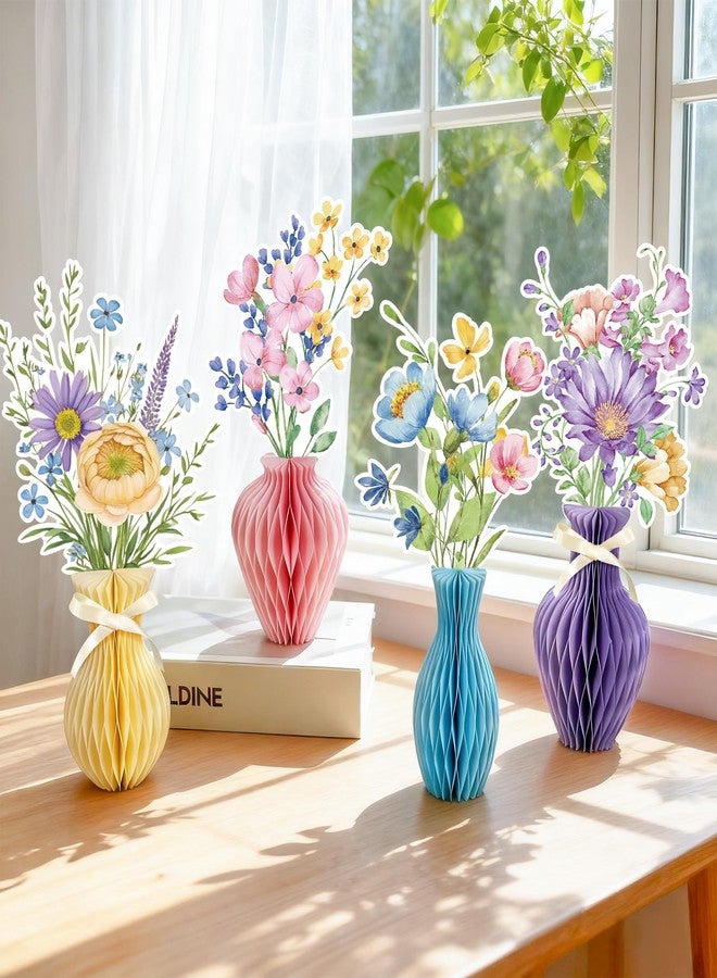 UNIIDECO 12PCS Wildflower Honeycomb Centerpiece Table Decorations Flower Centerpieces for Tables Wildflower Party Decorations for Birthday Baby Shower Wedding Spring Mothers Day Graduation Garden Party - Image 4