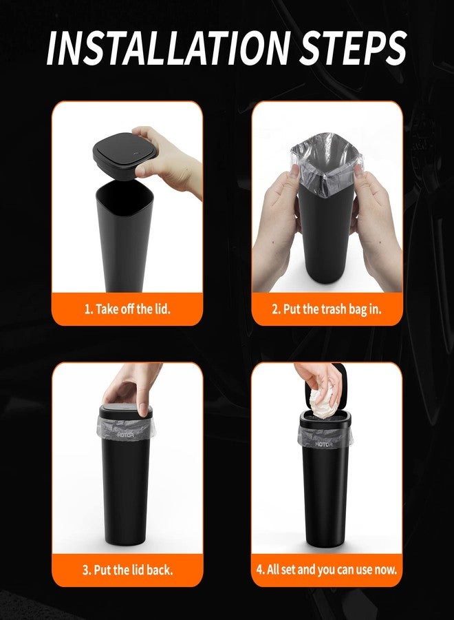 HOTOR Mini Plastic Car Trash Can Liner Refills (90-Pack), Trash Can is not Included - Image 3