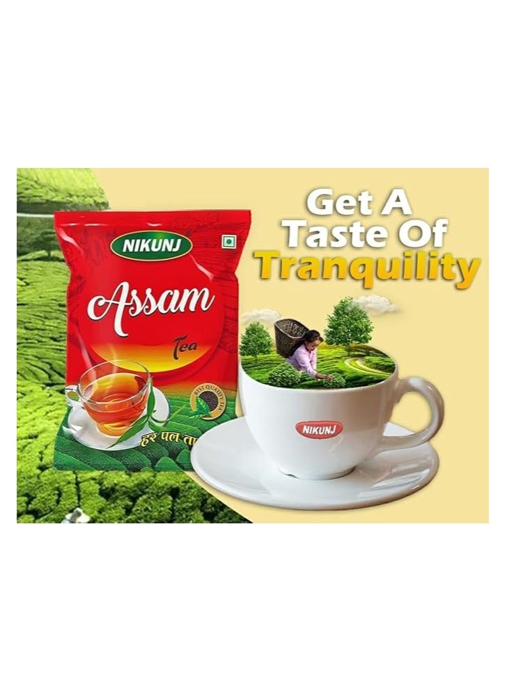 Nikunj Assam Tea, 1kg | Dust & Gold Leaves | Natural | Handpicked | Caffeine Free |  - Image 2