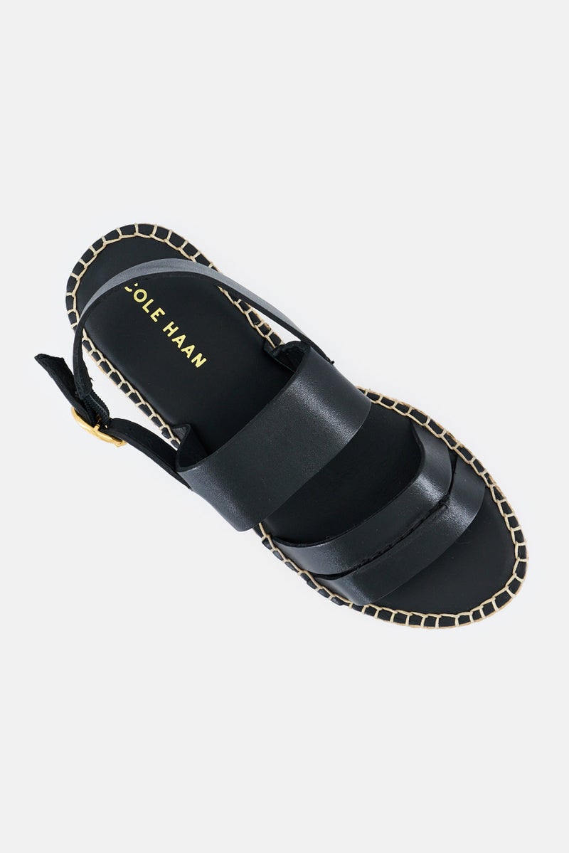 COLE HAAN Women Medium Cf Tilden Adjustable Buckle Closure Sandals, Black - Image 4