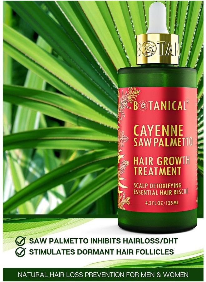 BOTANICAL HAIR GROWTH LAB - Botanical Hair Growth Lab - Hair Loss Treatment - Cayenne Saw Palmetto - Scalp Detox Hair Thinning Prevention - 4.2 Fl Oz (Pack of 1) - Image 1