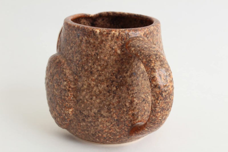 Minoribo Mino ware Japanese Pottery Mug Cup Owl Shape made in Japan (Japan Import) CPM103 (Coffee Brown) - Image 4