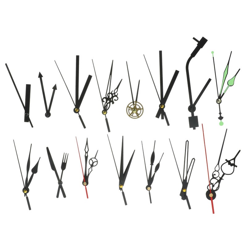 15 Sets Clock Hands Replacement Kit DIY Wall Clock Movement Parts for Easy Installation - Image 2
