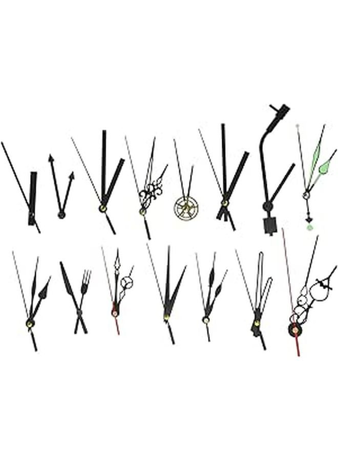 15 Sets Clock Hands Replacement Kit DIY Wall Clock Movement Parts for Easy Installation - Image 1
