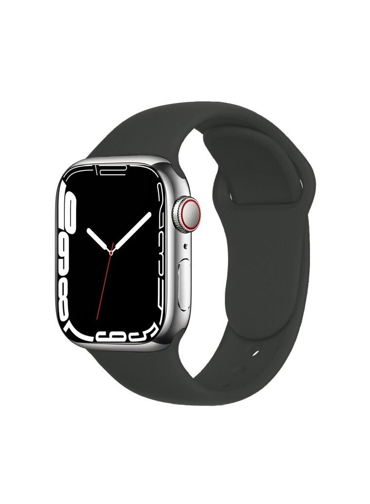 Apple Watch Band 45mm 44mm 42mm Soft Silicone Sport Band Replacement Wrist Strap Compatible for iWatch Apple Watch Series 7/SE/6/5/4/3/2/1 (45mm/44mm/42mm) - Image 1