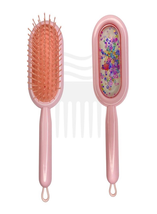 COMBELLE Detangling Hair Brush for Kids & Adults | Scalp Massaging, Pain-Free Smooth Brushing, Wet & Dry Use | Best Hair Brush for Long, Curly, and Frizzy Hair | Gentle & Lightweight Hair Comb for Tangles - Image 1
