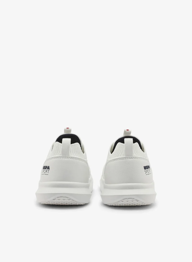 U.S. Polo Assn. white Kids White Low-Top Casual  Slip On Sneakers - Sleek Everyday Style and Comfort for Effortless Wear for Kids | Best Price UAE